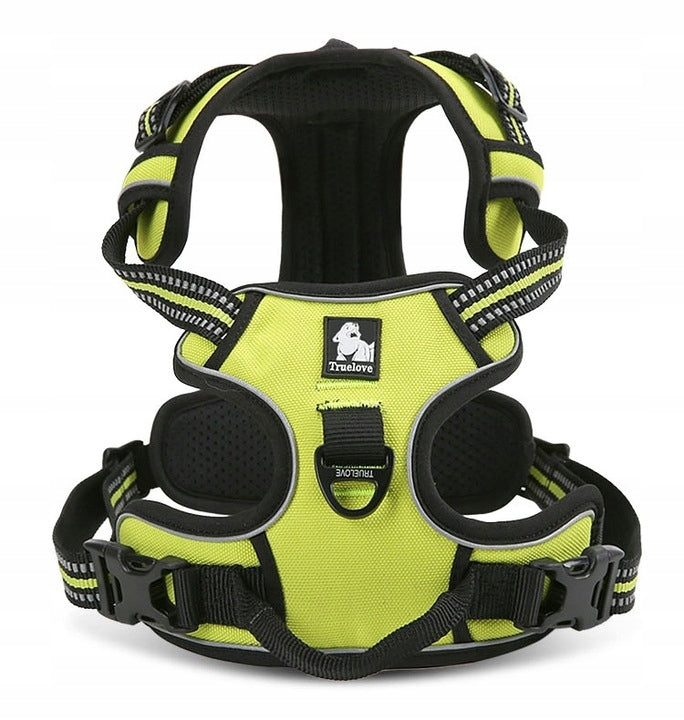 DOG HARNESS TRUELOVE EASY WALK STRONG DURABLE REFLECTIVE YELLOW L Manufacturer code TLH5651