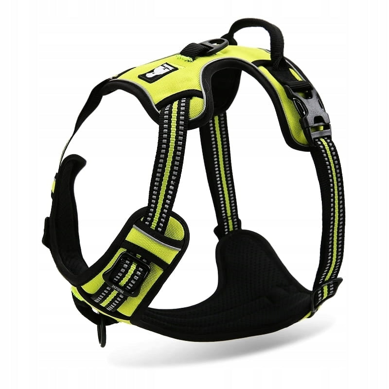 DOG HARNESS TRUELOVE EASY WALK STRONG DURABLE REFLECTIVE YELLOW L