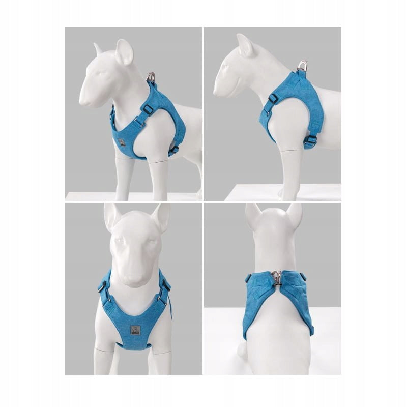 DOG HARNESS ULTRALIGHT DELICATE TRUELOVE WINGS ECO BLUE M Kind walking harness