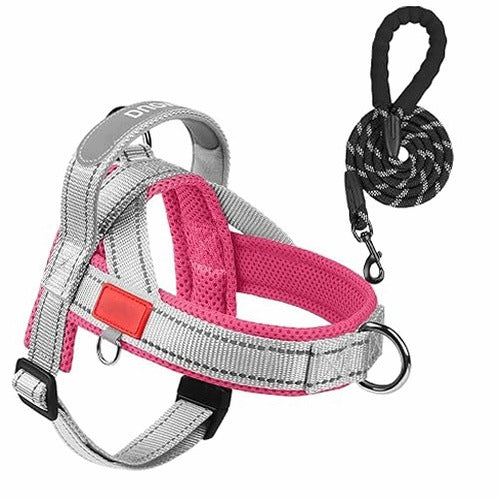 DOG HARNESS VEST SIZE S PUPPY TRAINING LANYARD METAL