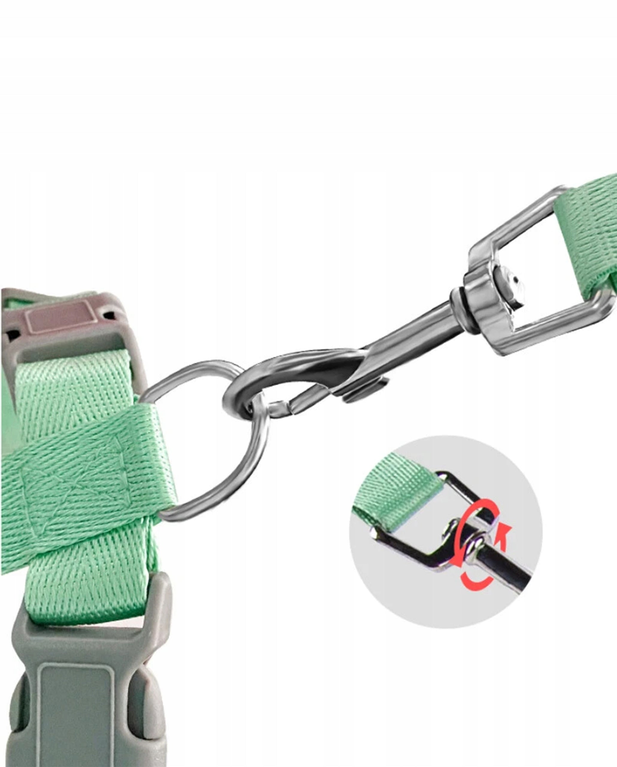 DOG HARNESS Walking Adjustable Pressure-Free With Backpack and Lanyard M Color pink