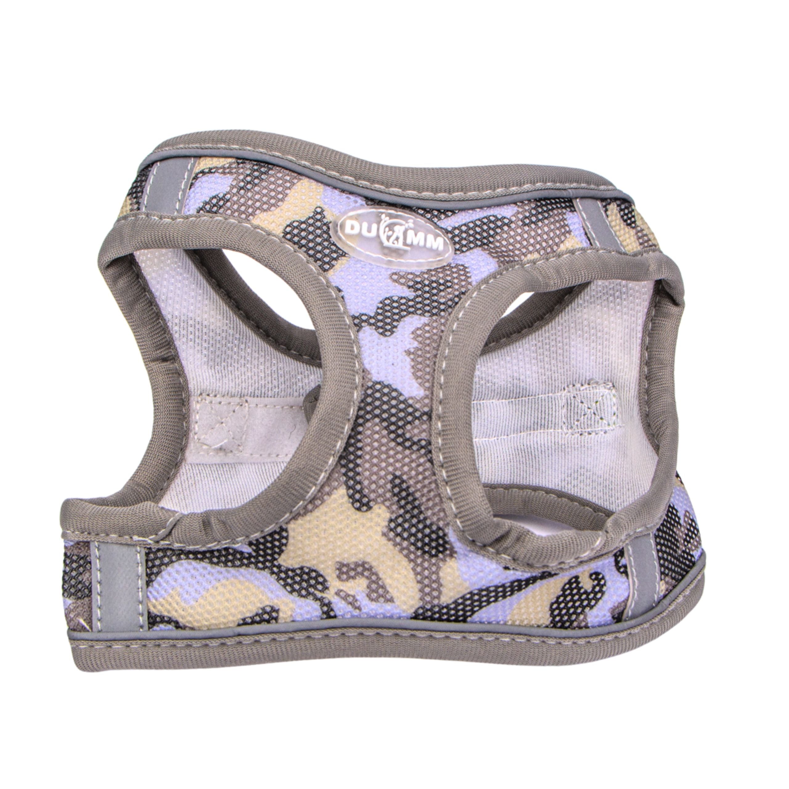 DOG HARNESS strong reflective adjustable pressure-free for summer grey S Size S