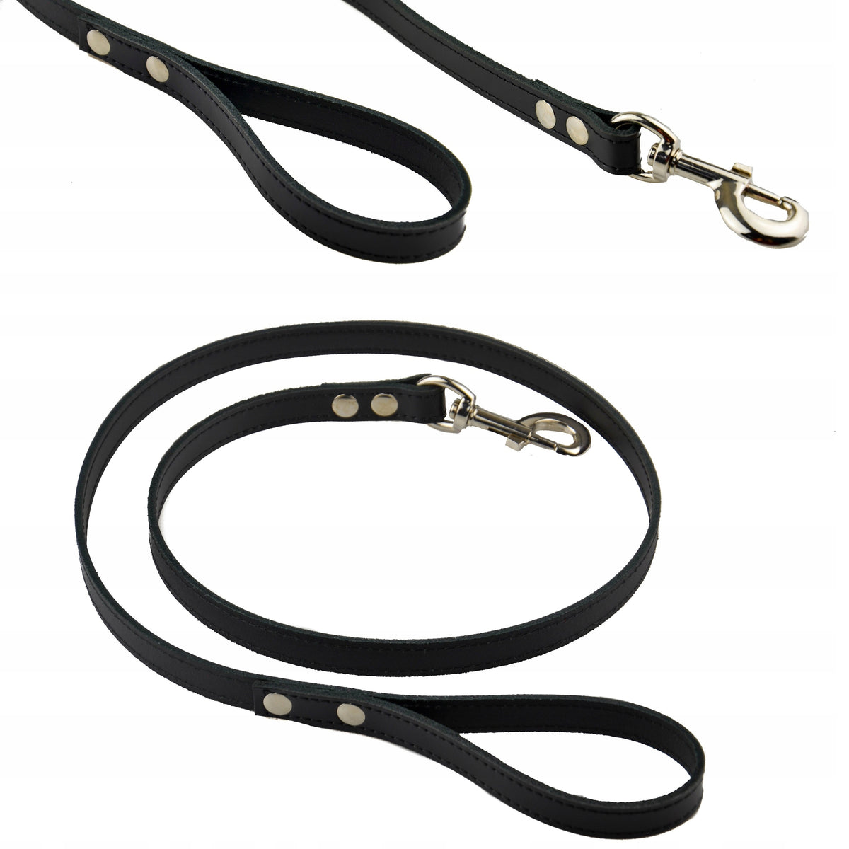 DOG LEAD THICK LEATHER 18mm 120cm