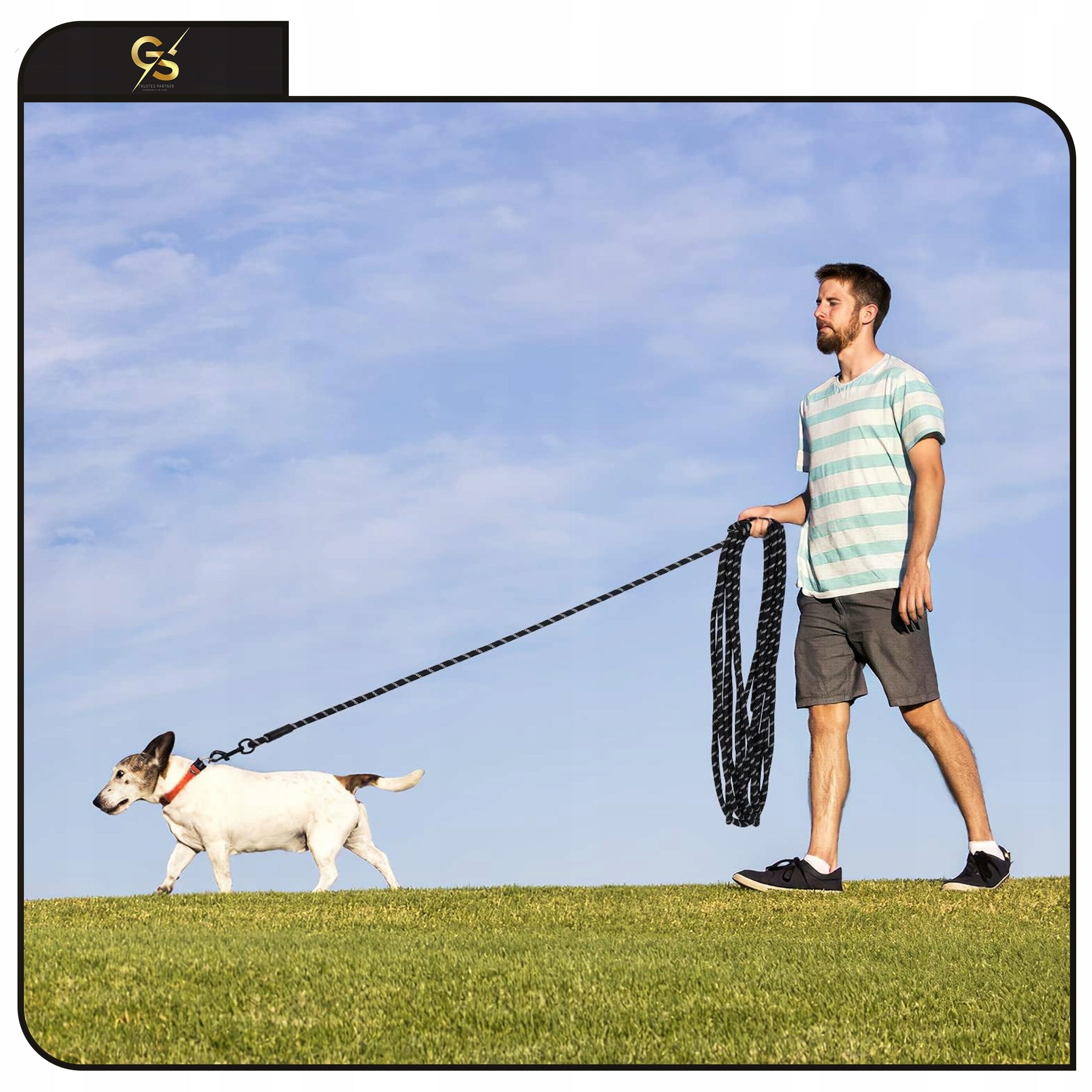 DOG LEASH 10m LONG STRONG ROPE TRAINING ROPE THICK DURABLE COLORS Brand GS