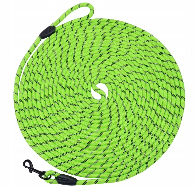 DOG LEASH 20m LONG STRONG ROPE TRAINING ROPE THICK DURABLE COLORS Maximum leash length 20 m