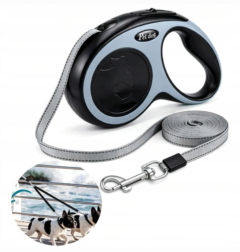 DOG LEASH AUTOMATIC ROLLED TAPE 5M POUCHES LS-05 SPEC