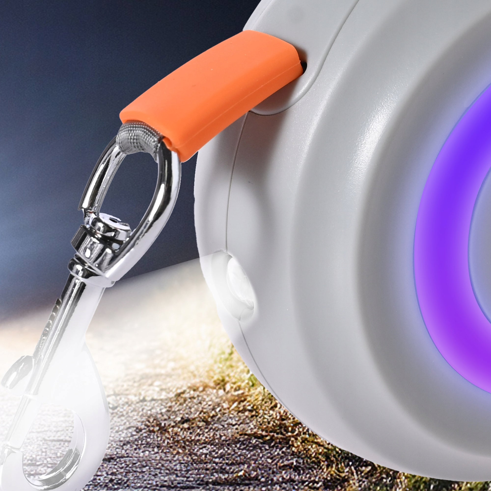 DOG LEASH AUTOMATIC TAPE STRONG 5M LOCK LED FLASHLIGHT ADJUSTABLE AFTER Manufacturer code Smycz automatyczna dla psa zwijana z latarką