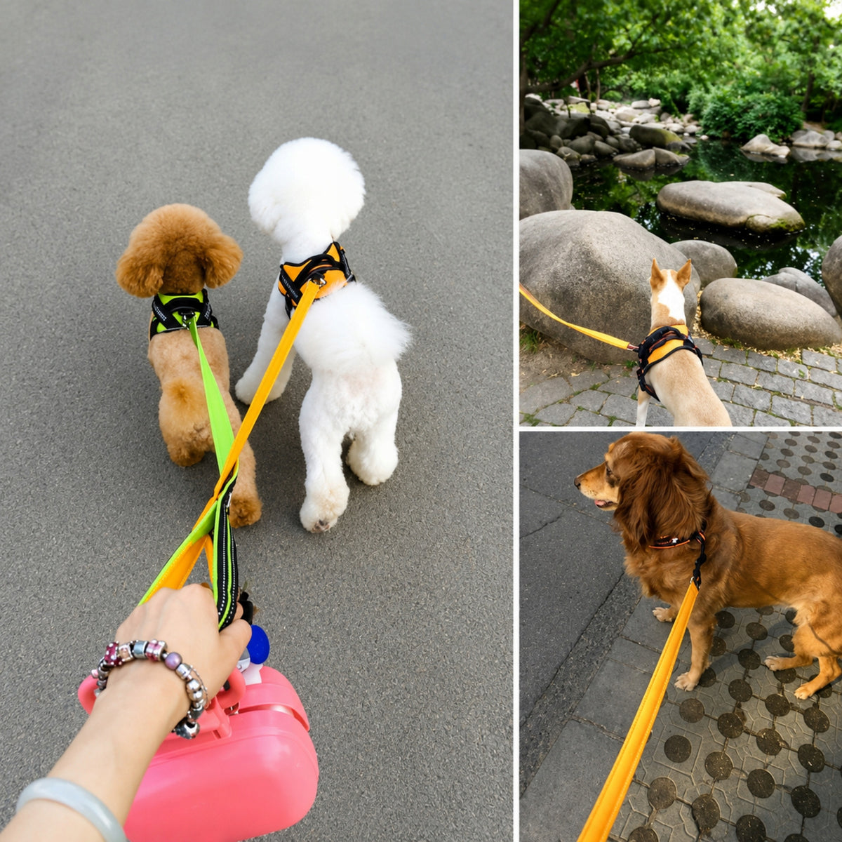 DOG LEASH CAT training soft reflective STRONG LONG cord 120cm Manufacturer code 5906063461145