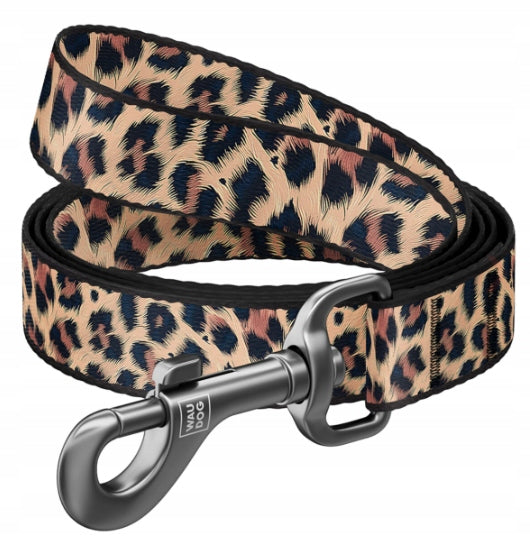 DOG LEASH M NYLON 20MM/300CM WAUDOG LEOPARD 3M