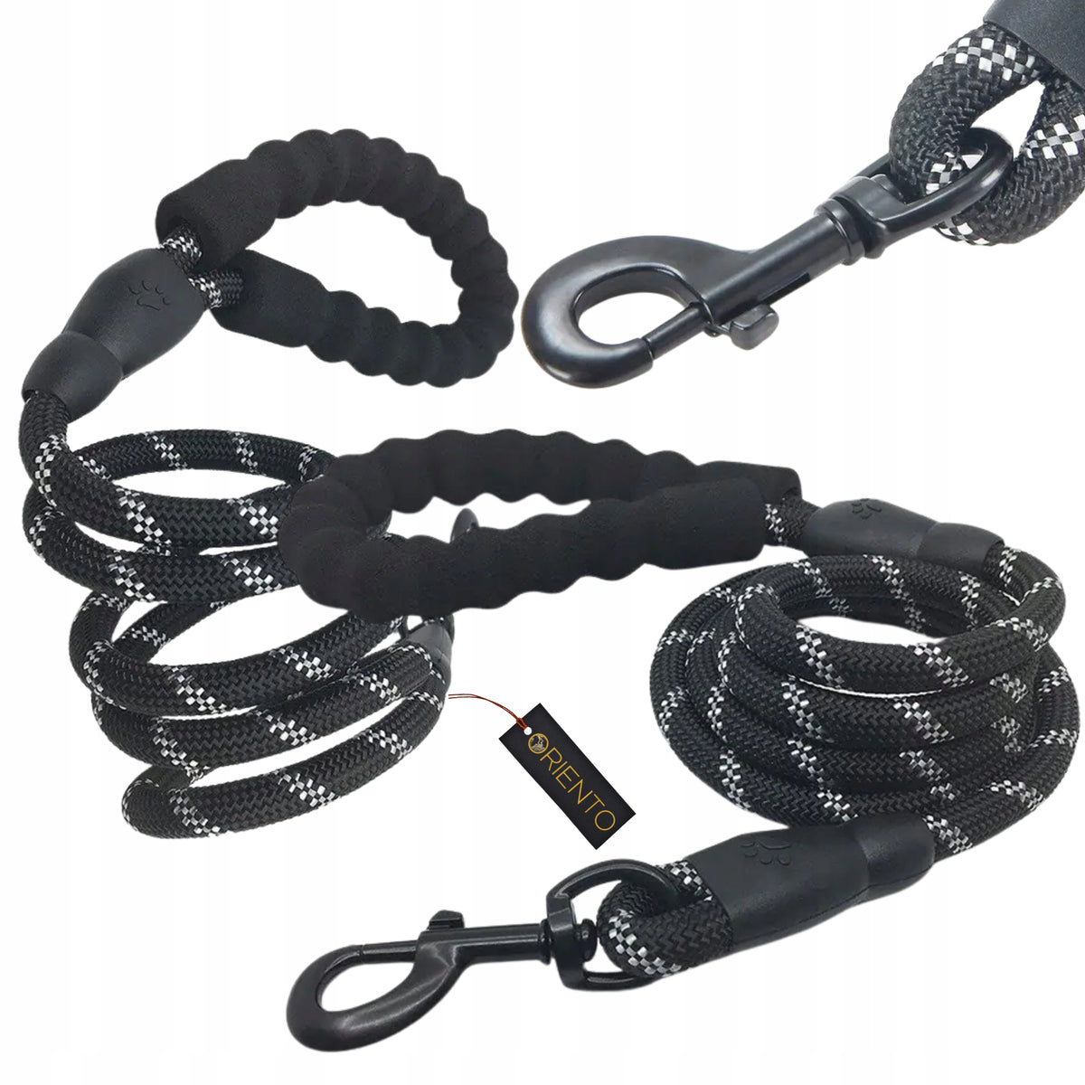 DOG LEASH ROPE THICK STRONG TRAINING COMFORTABLE REFLECTIVE HANDLE 300 CM