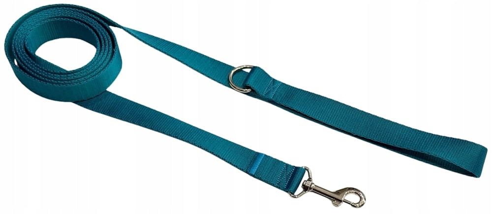 DOG LEASH STRONG Classic Durable TAPE 25mm Turquoise 3m Zepnij