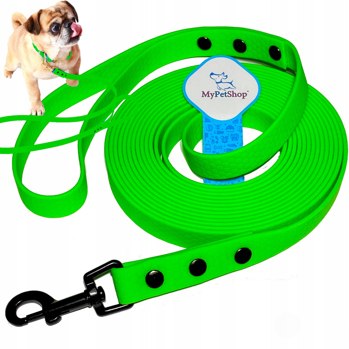 DOG LEASH WATERPROOF FOR DOG TRAINING BIOTHANE 180 cm Wide 20 mm Packaging status original