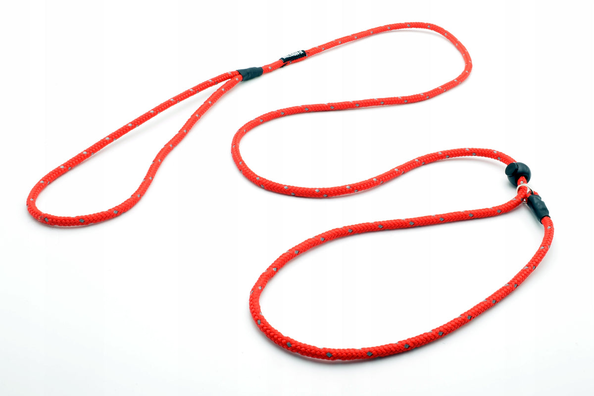 DOG LEASH WITH REFLECTIVE CORD FOR LEARNING TO WALK RING 0,6/150 CM NE