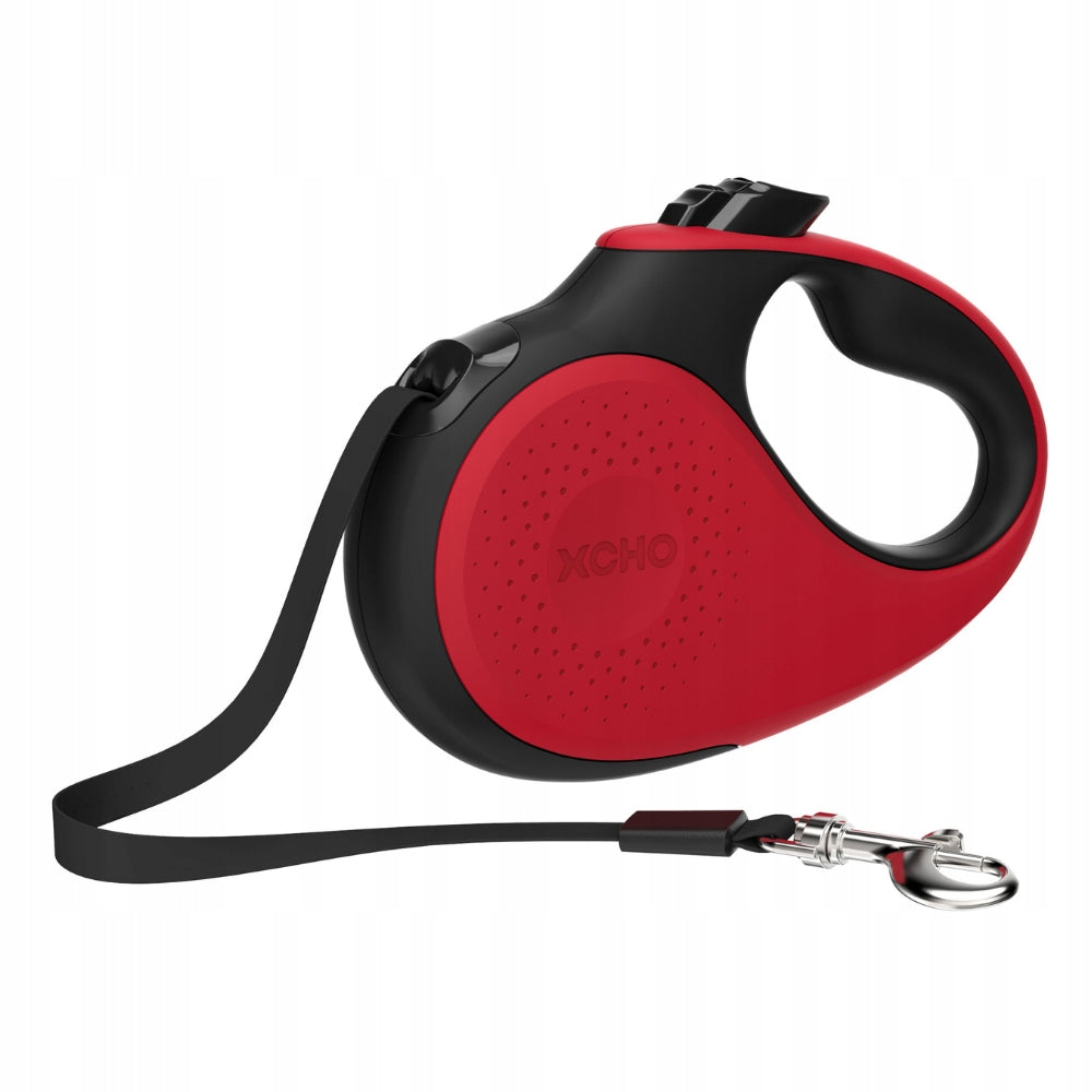 DOG LEASH automatic RETRACTABLE TAPE lock 5 m to 15 kg XCHO Roz. S Packaging status original
