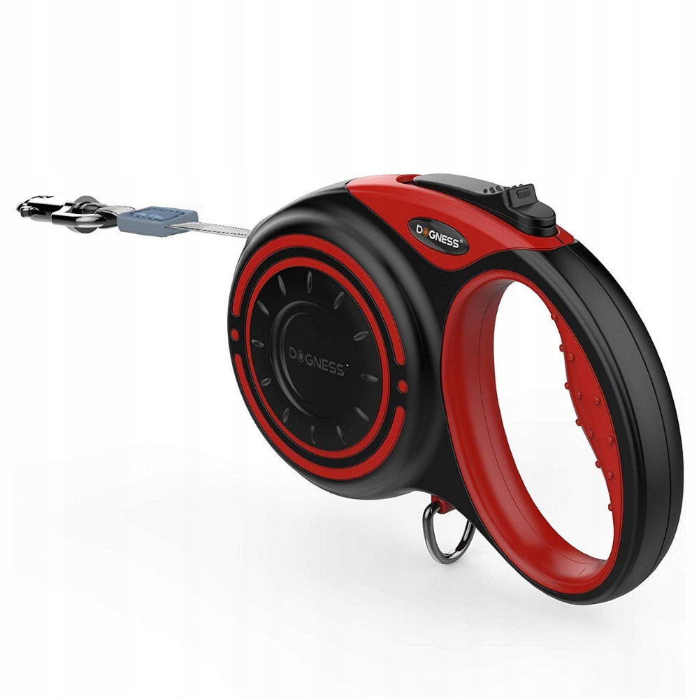 DOG LEASH automatic RETRACTABLE TAPE lock 5 m to 50 kg DOGNESS XL Packaging status original