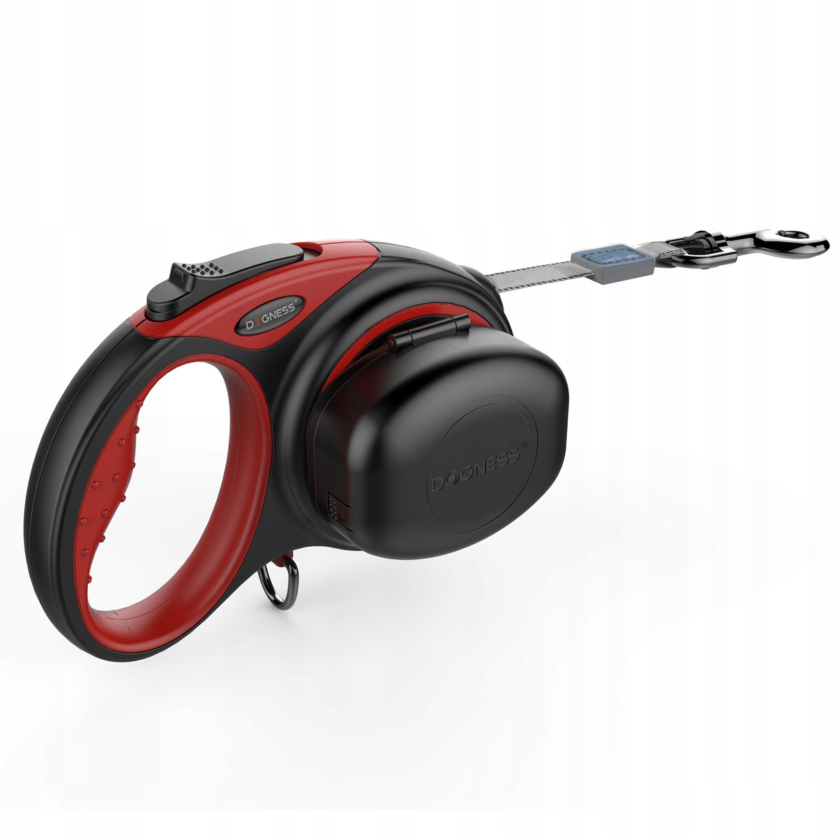 DOG LEASH automatic ROLLING TAPE + container DOGNESS 4m to 20 kg M Packaging status original