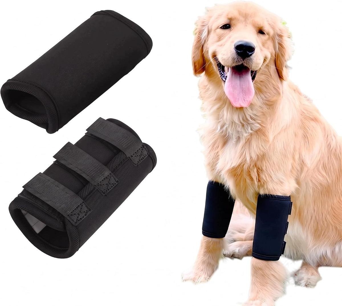 DOG LEG BRACES KNEE BRACE PROTECTOR M BLACK