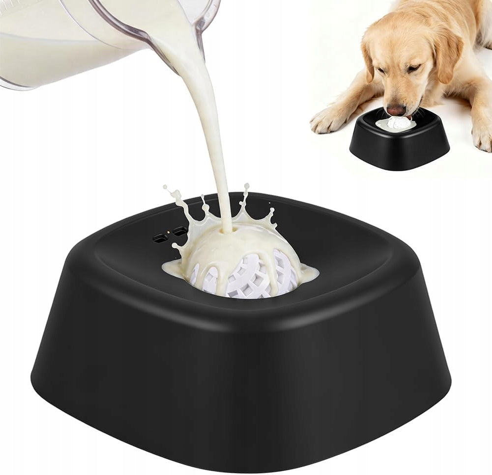 DOG LICKING BOWL TOY SLOW FEEDING NON-SLIP
