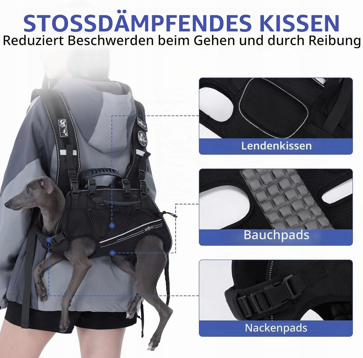 DOG LIFTING HARNESS – WEARABLE AID FOR MEDIUM DOG | COMFORTABLE AND Manufacturer code 11964065514