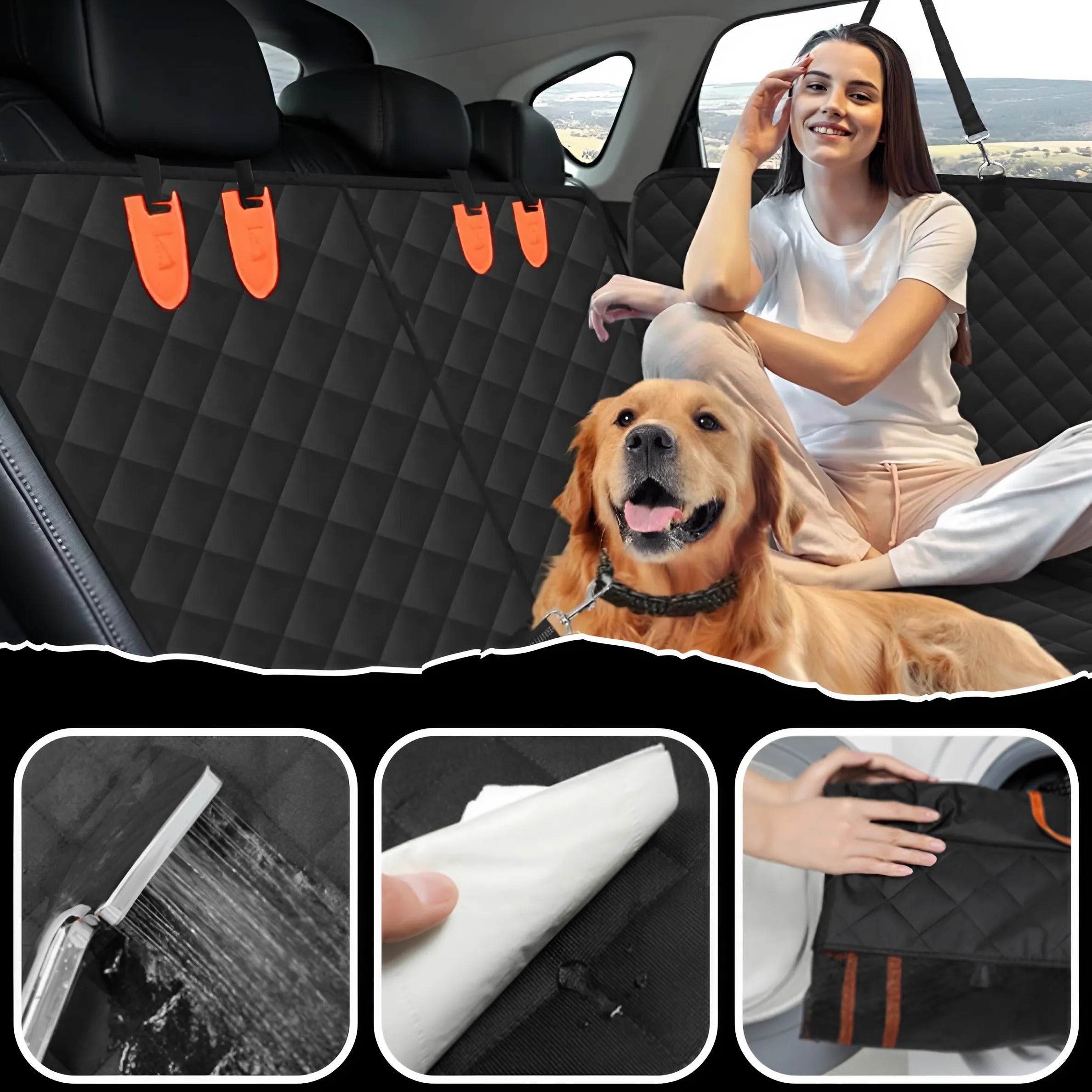 DOG MAT FOR CAR COVER SEAT PREMIUM 4IN1 WATERPROOF STRONG Packaging status original