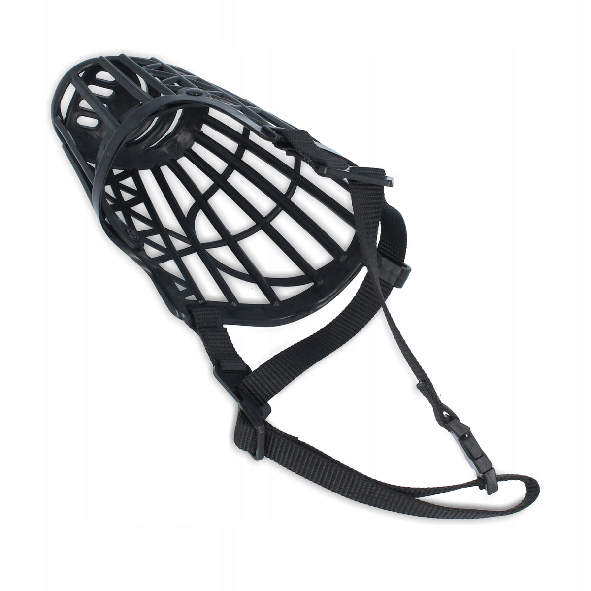 DOG MUZZLE 26cm PHYSIOLOGICAL ADJUSTABLE Plastic LIGHTWEIGHT COMFORTABLE IL Packaging status original