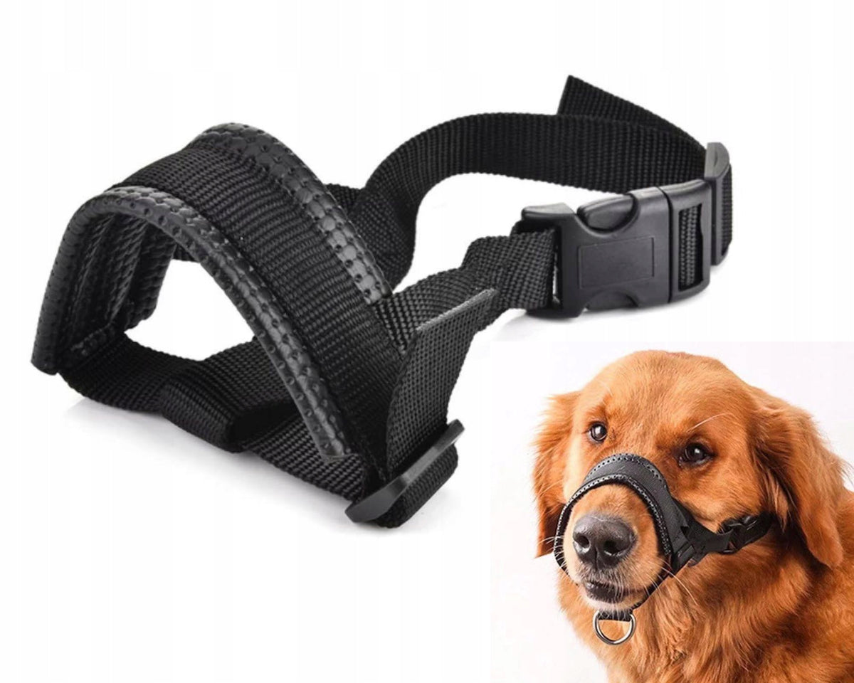 DOG MUZZLE ADJUSTABLE NYLON SOFT VETERINARY BREATHABLE XL