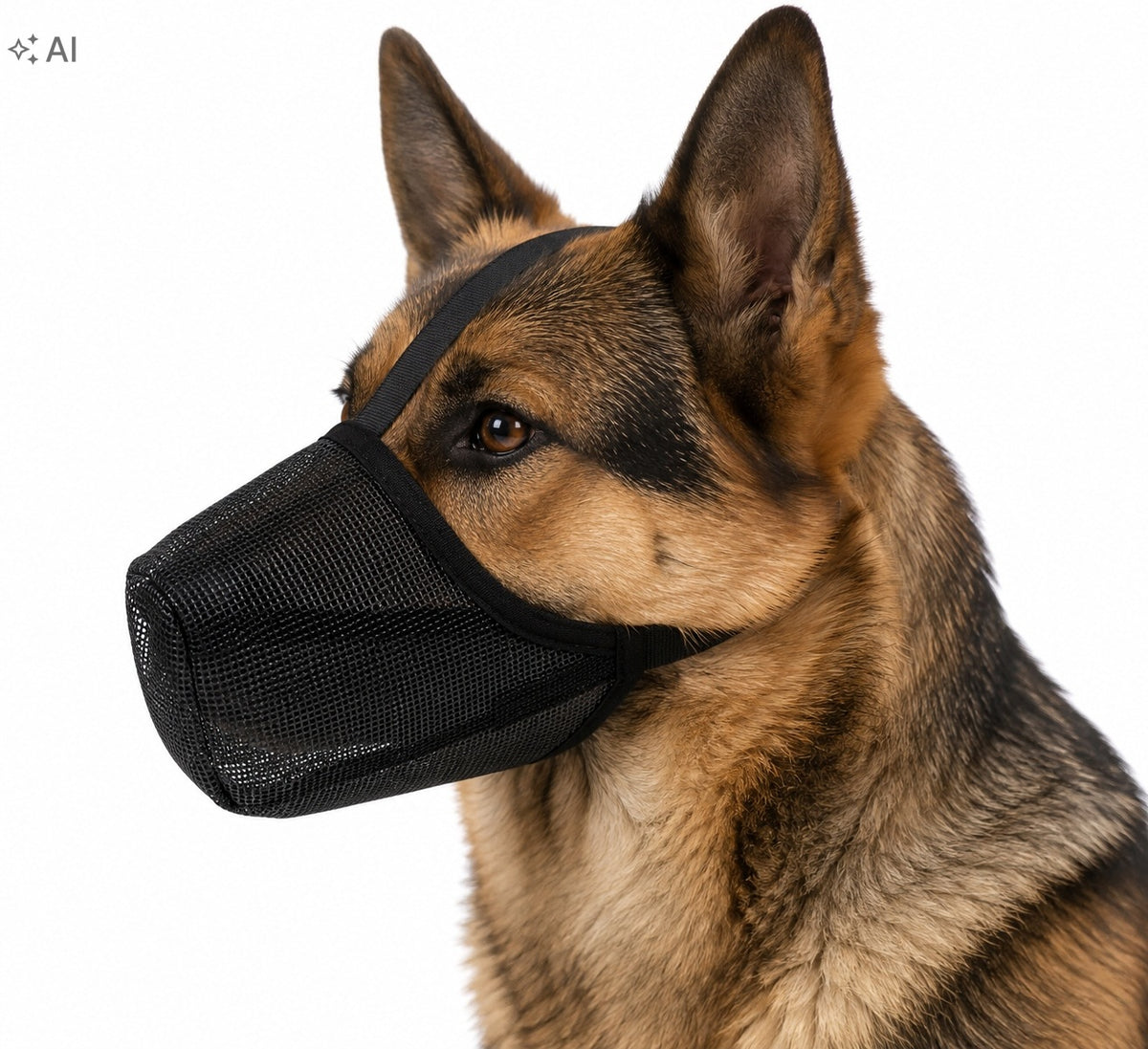 DOG MUZZLE PHYSIOLOGICAL MATERIAL MESH SOFT XL