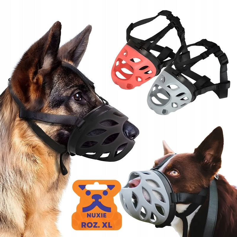 DOG MUZZLE PHYSIOLOGICAL RUBBER SILICONE ADJUSTABLE SIZE XL