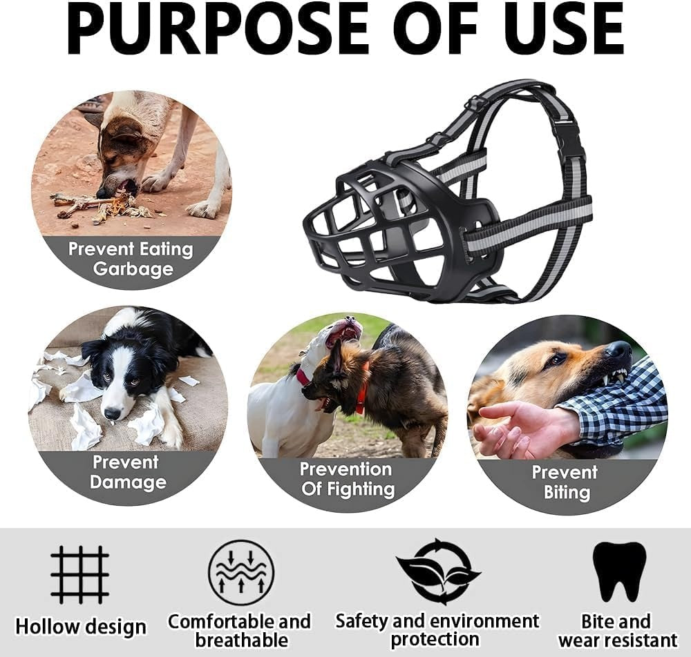 DOG MUZZLE SOFT RUBBER ADJUSTABLE BREATHABLE SIZE 3 Manufacturer code KAGANIEC PSA MIĘKKA GUMA REGULOWANY ODDY