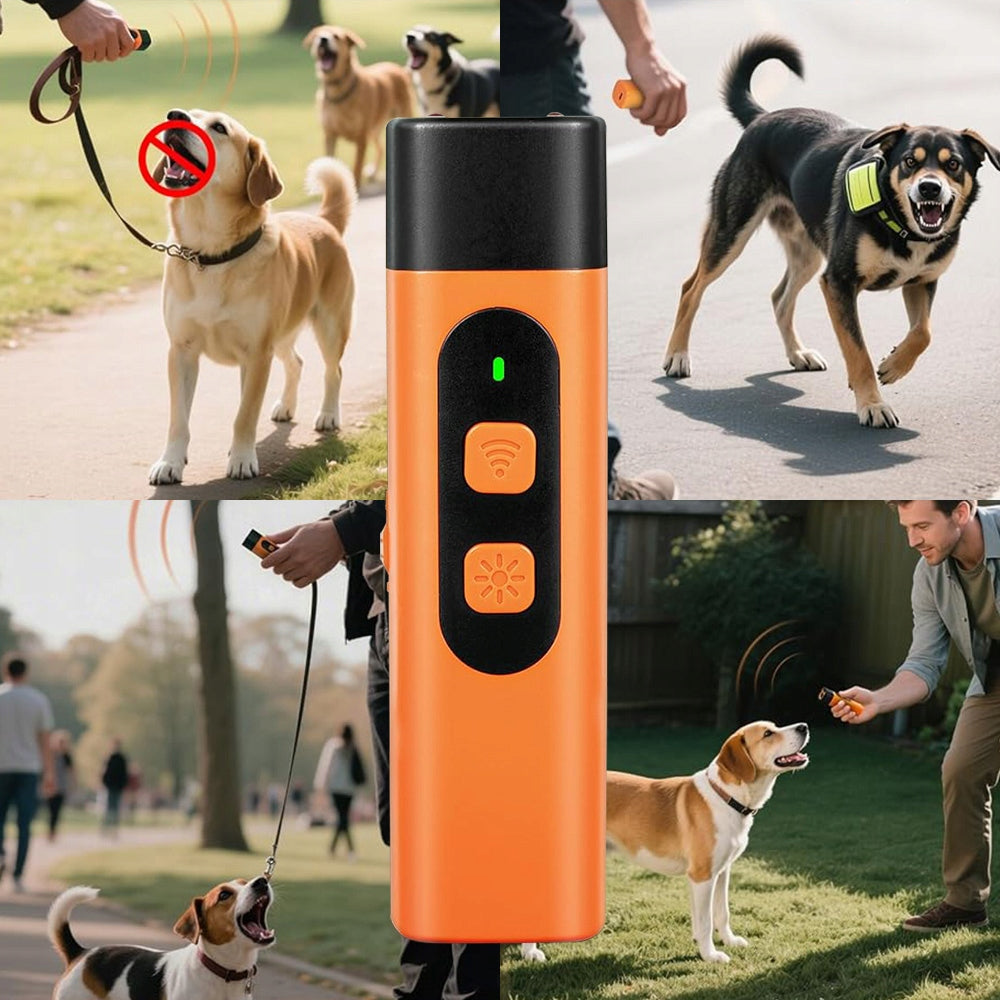 DOG REPELLENT ULTRASONIC LED MANUAL TRAINER TRAINING CONTROL
