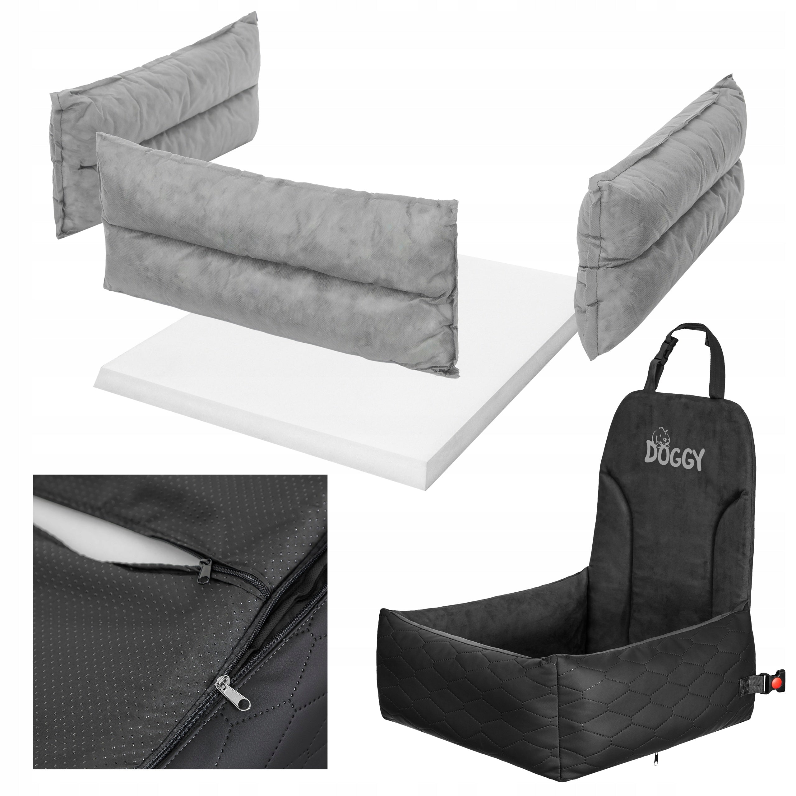 DOG SEAT - CAR TRANSPORTER FOR CAT DOG - Pull-down cover Packaging status original