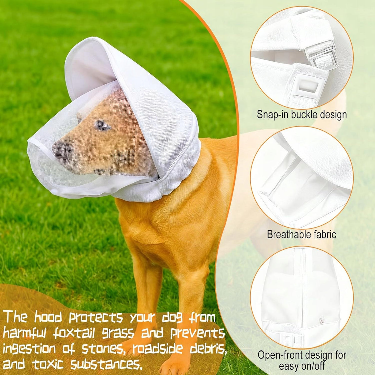 DOG SHELL BREATHABLE MESH SIZE S WHITE ELASTIC Brand HE