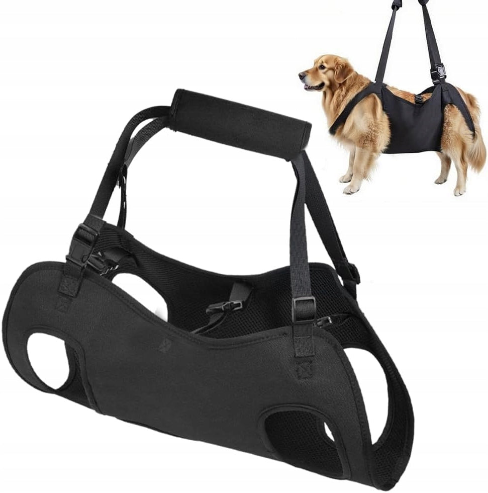 DOG SUPPORT HARNESS BACK LEGS AND HIPS SIZE M BLACK HARNESS