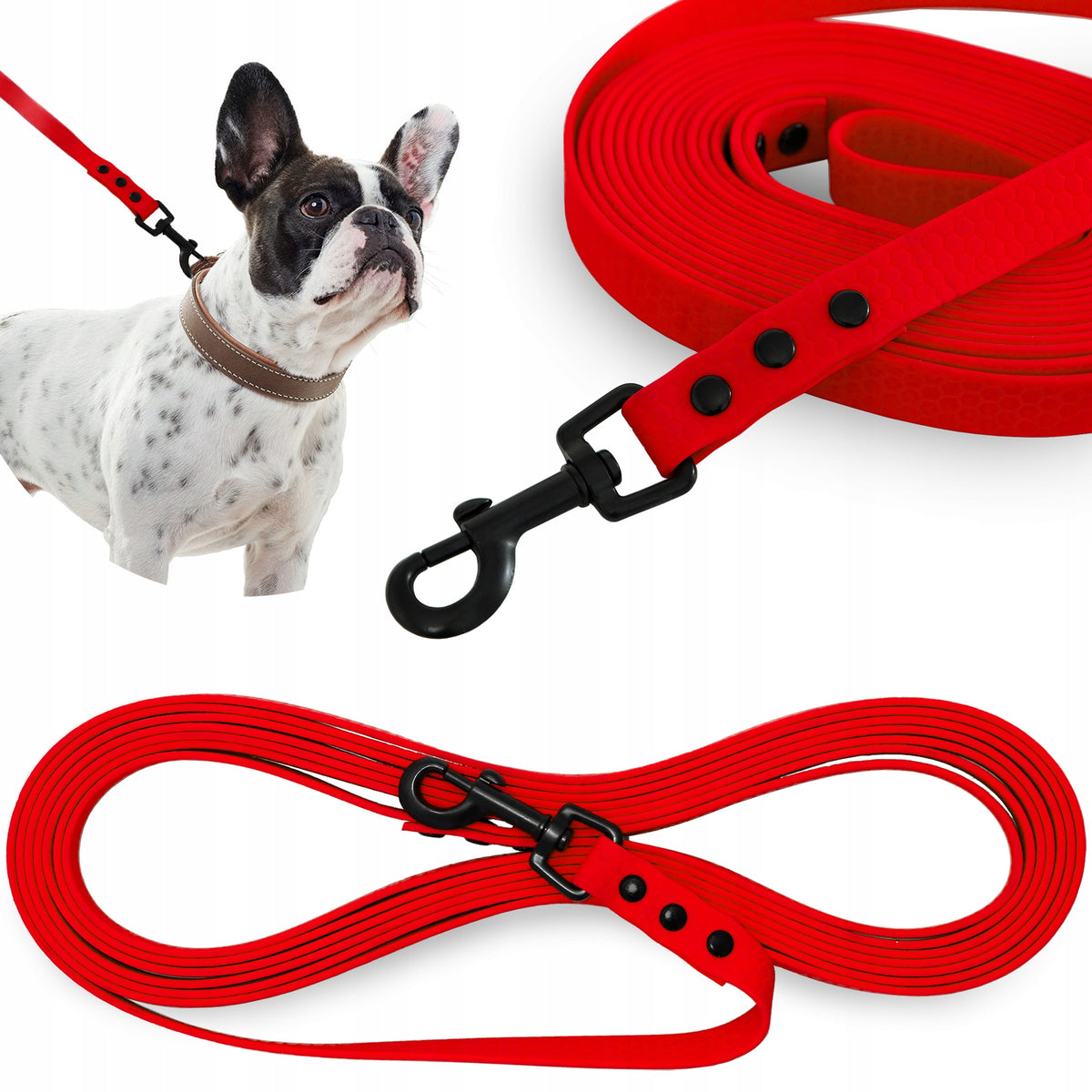 DOG TRAINING CABLE LANYARD FOR TRAINING STRONG BIOTHANE PVC 2m