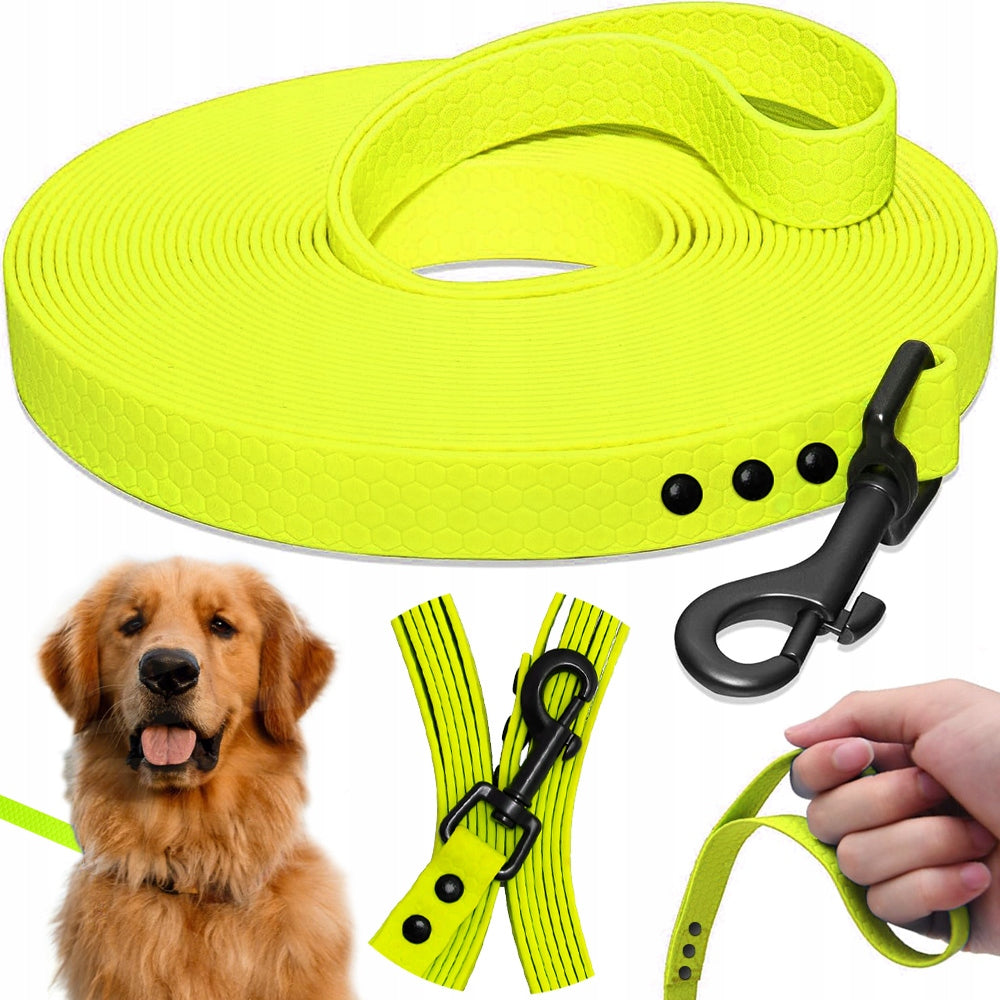 DOG TRAINING LEASH FOR TRAINING STRONG TAPE CORD BIOTHANE PVC 3m