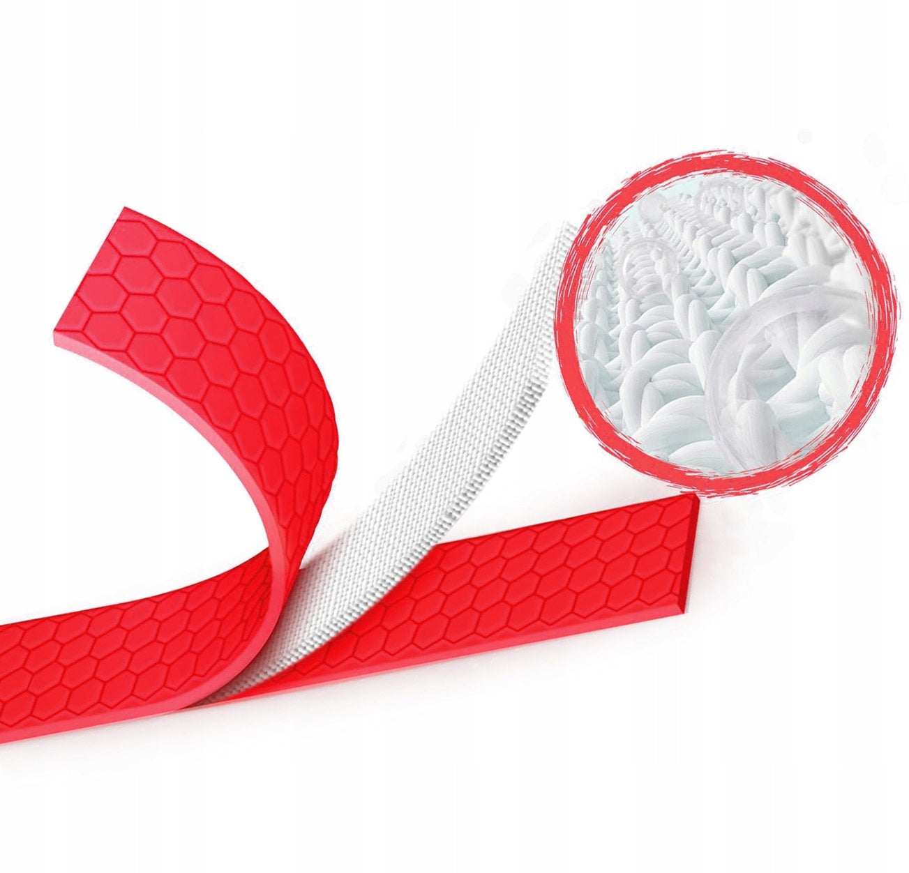 DOG TRAINING LEASH FOR TRAINING WATERPROOF BIOTHANE PVC CORD - 10m Color red