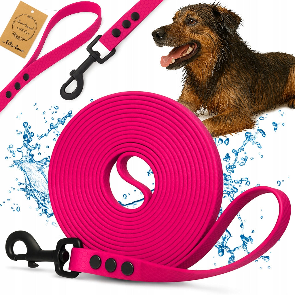 DOG TRAINING LEASH FOR TRAINING WATERPROOF BIOTHANE PVC CORD - 2m