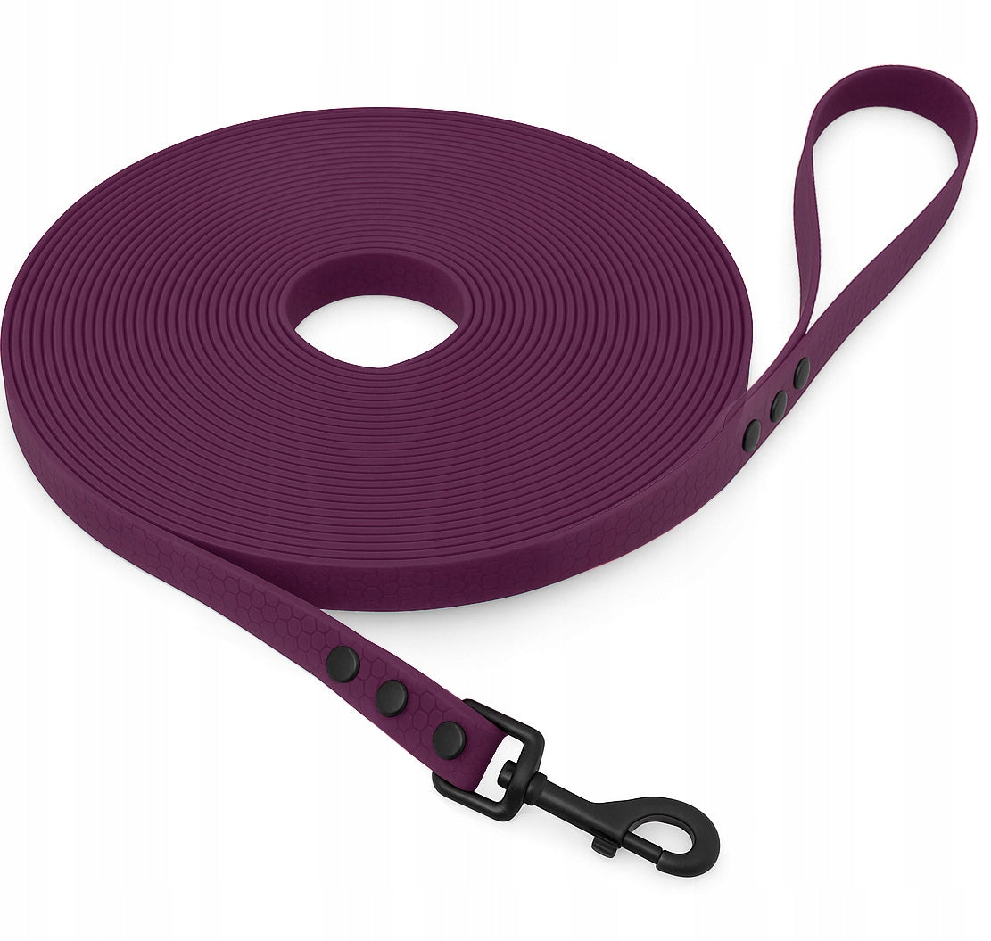 DOG TRAINING LEASH FOR TRAINING WATERPROOF BIOTHANE PVC CORD - 3m Manufacturer code SMYCZ.PVC.PURPLE.3