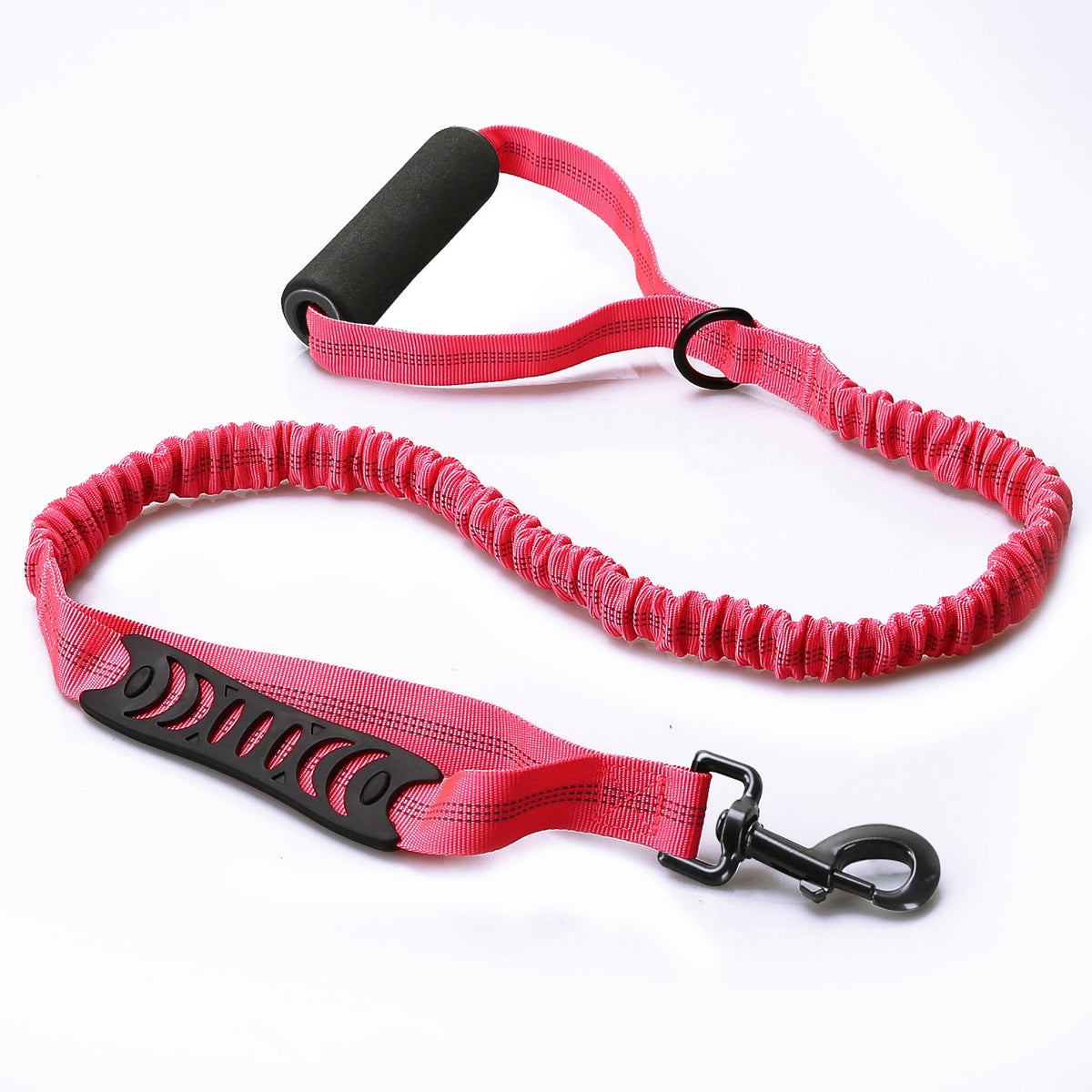 DOG TRAINING LEASH WITH BUNGEE SHOCK ABSORBER AND SUPER STRONG HANDLE