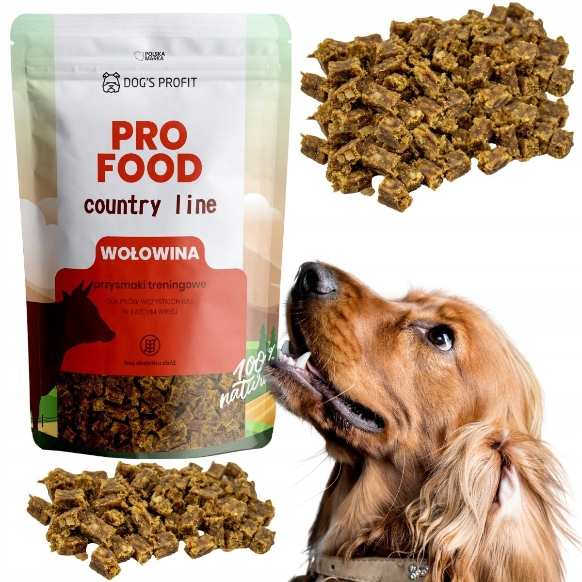 DOG TRAINING TREATS 100% NATURAL BEEF 80G