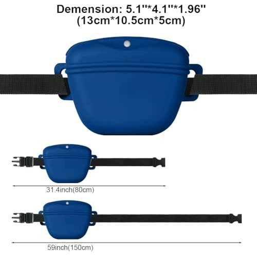 DOG TREAT BAGS SILICONE 2 PCS WITH STRAPS Manufacturer code B0FV8DN38W