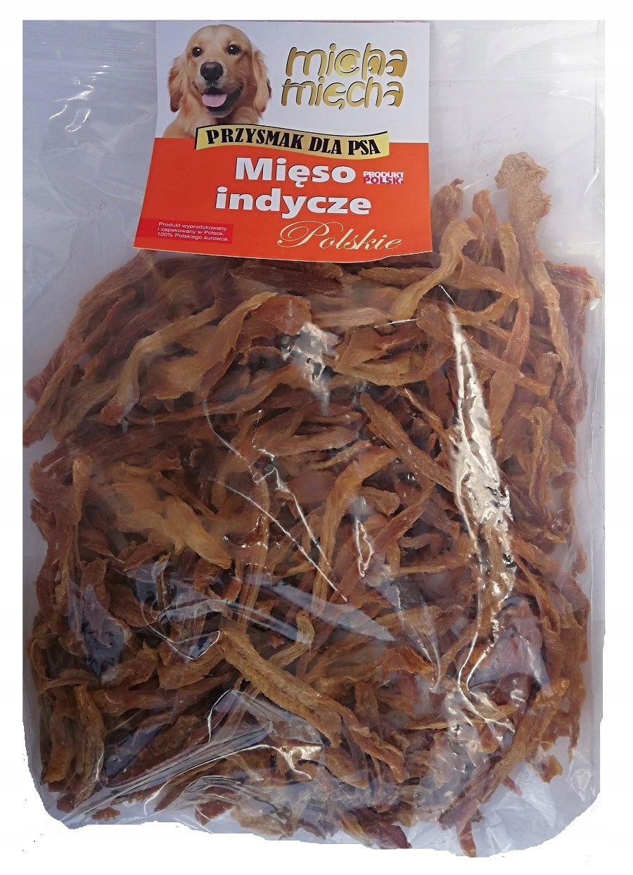 DOG TREAT DRIED 100% TURKEY STRIPS 1000 G. Manufacturer code MMINDYKPASKI