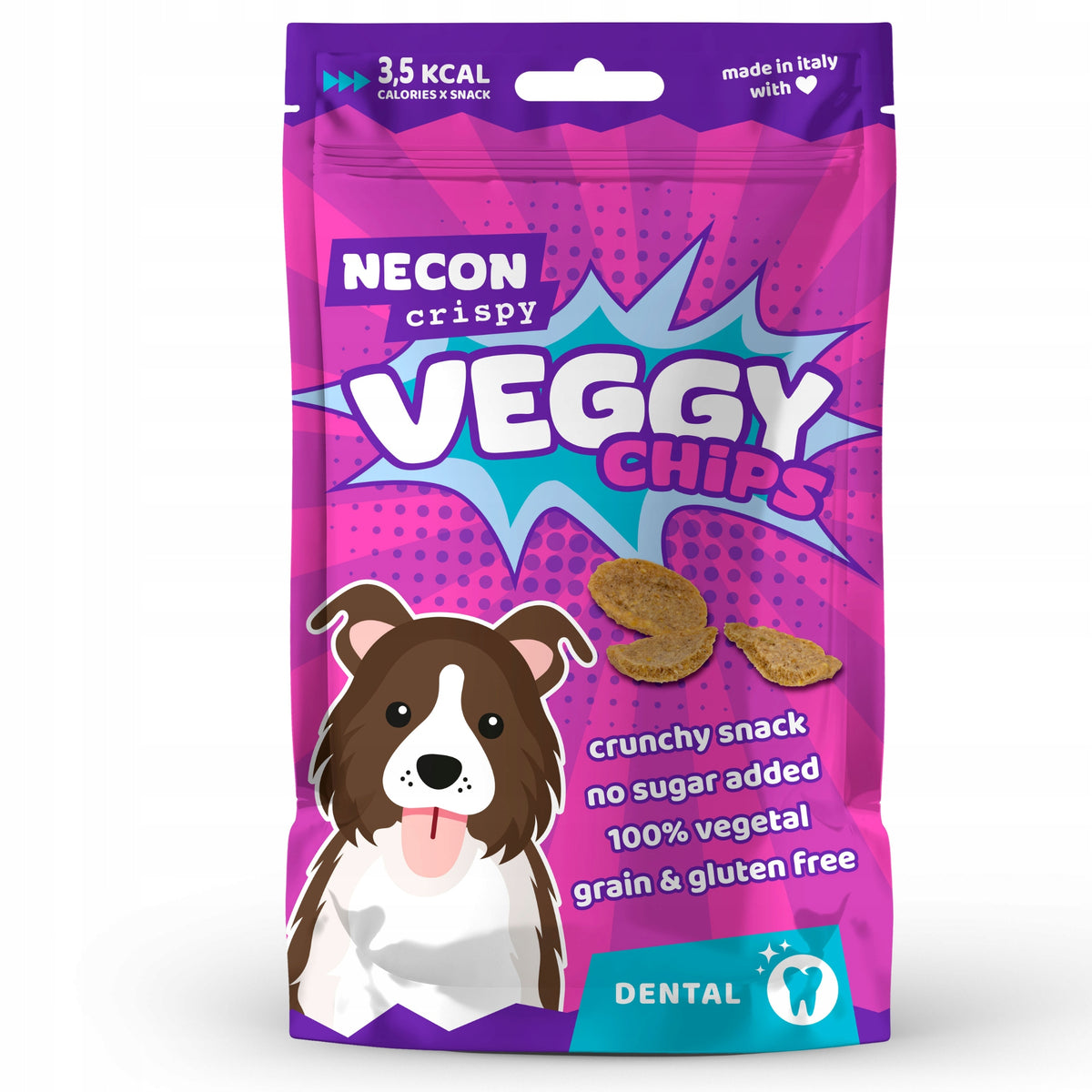 DOG TREAT Dental Teeth Gum Protection Grain Free Manufacturer code VEGGY CHIPS FOR DOG DENTAL