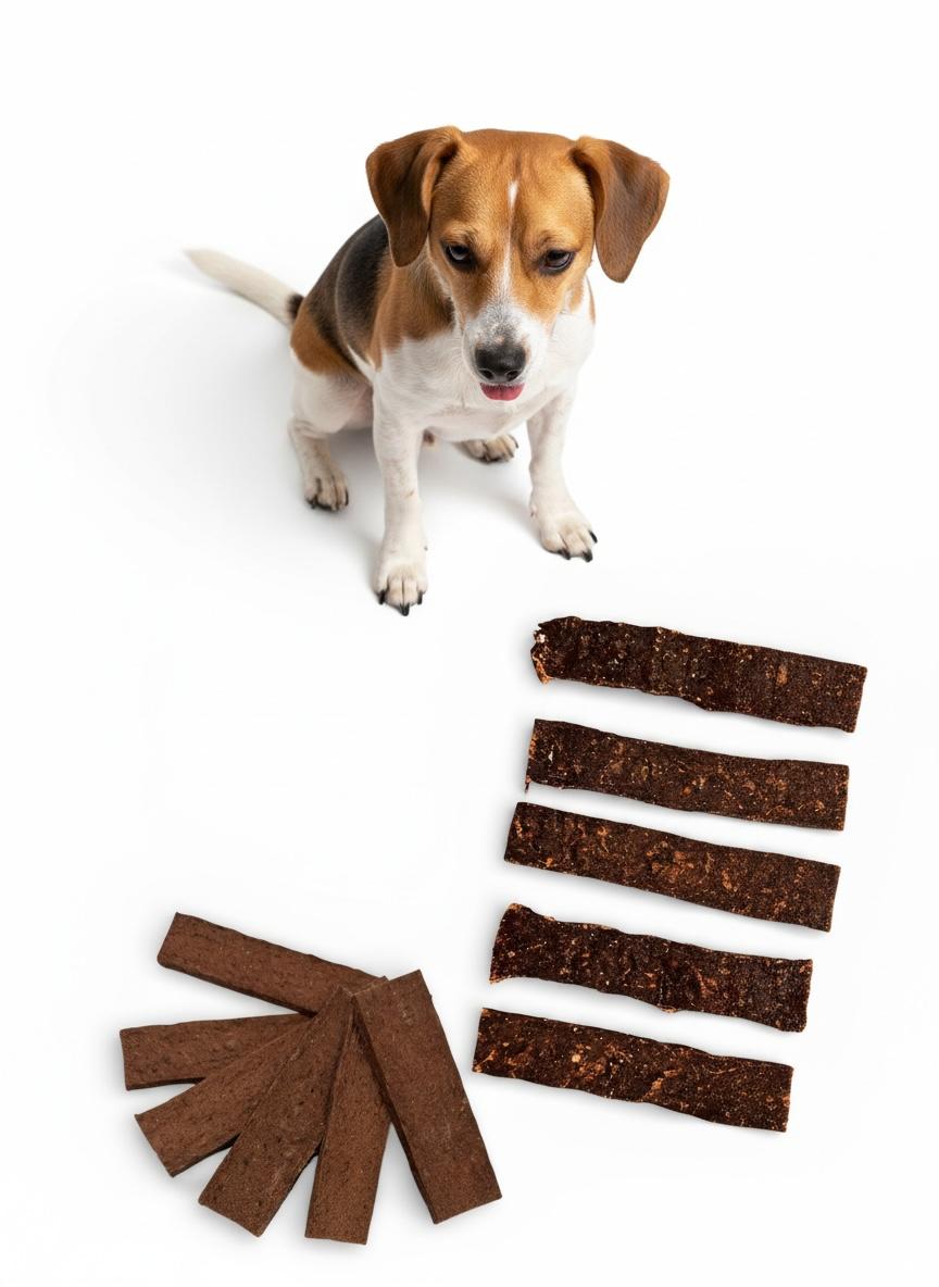 DOG TREAT RABBIT MEAT STRIPS 100% NATURAL MEAT TREAT 100g
