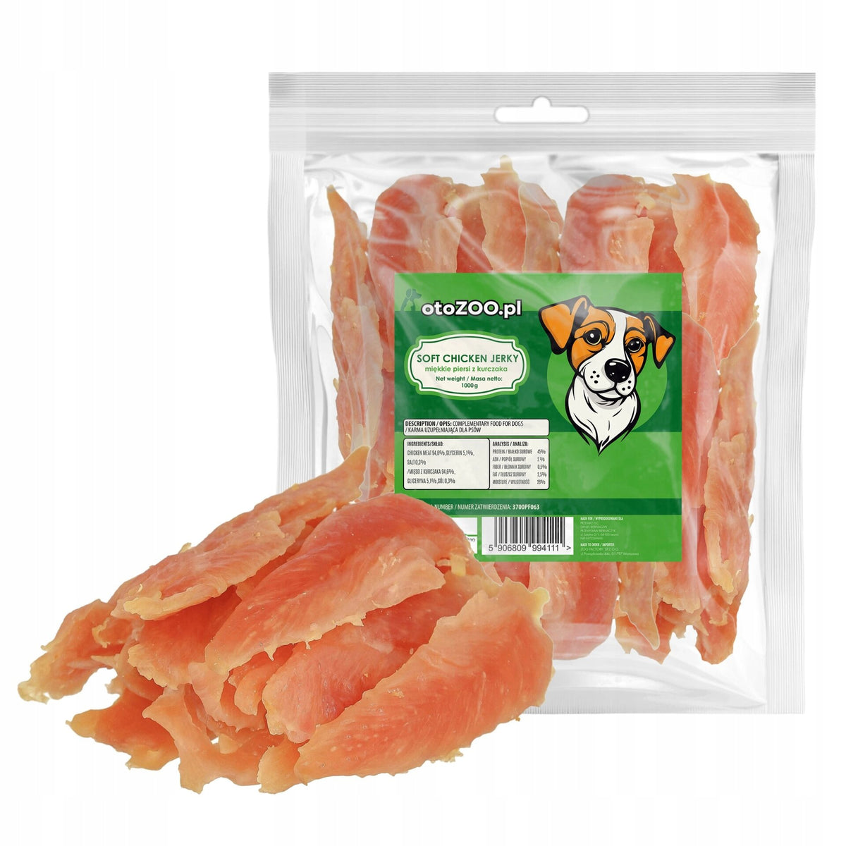 DOG TREATS SOFT CHICKEN BREAST 1KG MEGA PACK