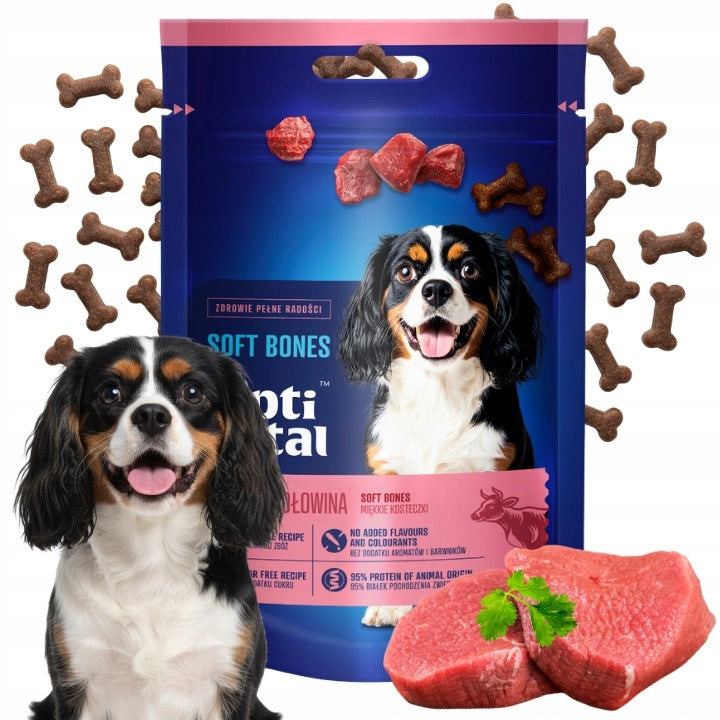 DOG TREATS SOFT CUBES WITH BEEF FLAVORS OPTIVITAL 90G