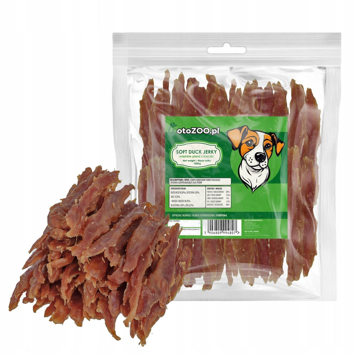 DOG TREATS SOFT DUCK BREASTS 1KG MEGA PACK
