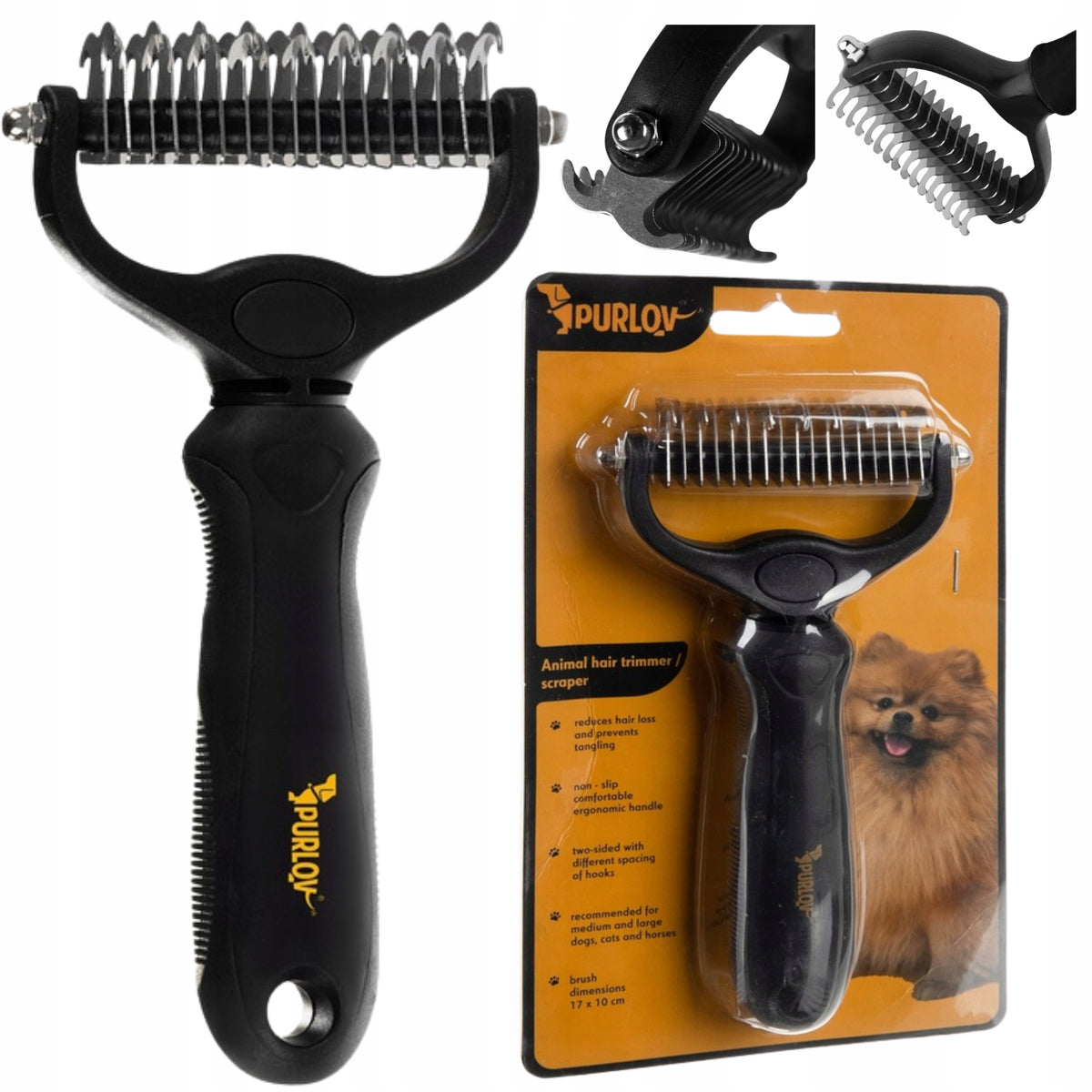 DOG TRIMMER - KNOT CARDER REMOVES DEAD HAIR BRUSH