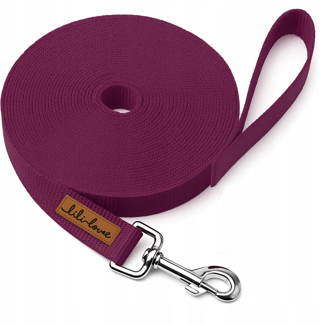 DOG WALKING TRAINING LEASH STRONG FOR WALKING TRAINING 2,5cm - 5m Manufacturer code SMYCZ.TD.PURPLE.5