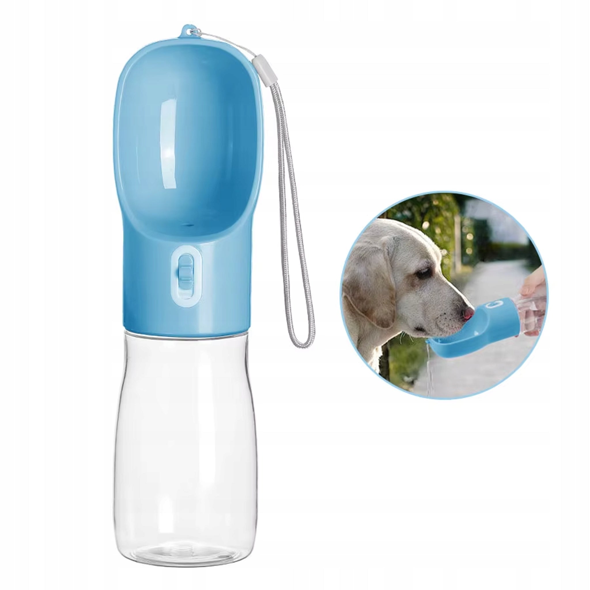 DOG WATER BOTTLE TOURIST DRINKER WATER BOTTLE TRAVEL BOWL 550ml